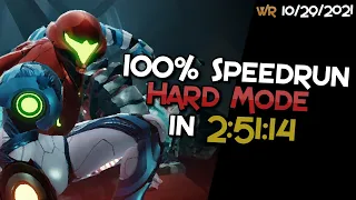 Metroid Dread 100% Speedrun Hard Mode in 2:51:14 | World Record 10/29/2021