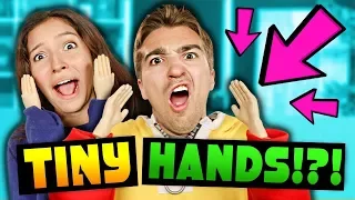 TINY HANDS CHALLENGE WITH PUNISHMENT! (REACT)