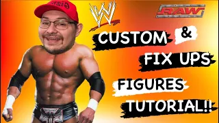 How To Fix Up & Customize Wrestling Figures !!