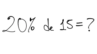 Calcular el 20% de 15