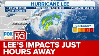 Lee’s Impacts Of Strong Winds, Coastal Flooding Hours Away From New England As Storm Charges North