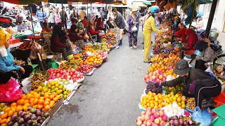 Lotus Fruit, Flower, Fruits, Shrimp, & More - Cambodian Routine Food & Lifestyle @ Market