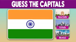 🇮🇳 🇵🇰 Guess All Asian Capitals by the Country Flag 🇵🇭 🇮🇩 In 3 seconds