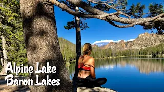 Backpacking to Alpine Lake || Day Hike to Baron Lakes || Sawtooth Wilderness Stanley Idaho