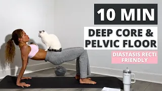 Do This 10 Min Deep Core & Pelvic Floor Workout 3x a week For FLAT TUMMY| No Repeat| No Equipment