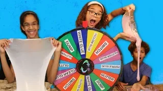 MYSTERY WHEEL OF DUMP IT SLIME CHALLENGE