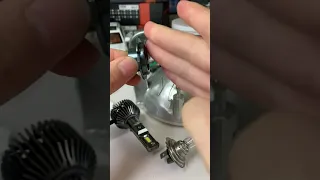 LED headlight bulb model H7 installation