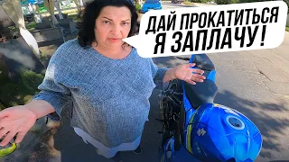 МОТОБУДНИ СИТУАЦИИ на ДОРОГЕ | Женщина Очень Хотела Прокатиться на Мотоцикле!