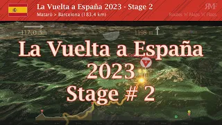 La Vuelta 2023, Stage 2 (Mataró - Barcelona), course, route, profile, animation
