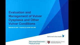 Evaluation and Management of Vulvar Dysplasia and Other Vulvar Conditions