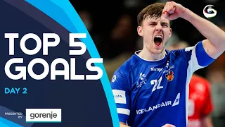 Top 5 Goals | Day 2 | Preliminary Round | Men's EHF EURO 2022