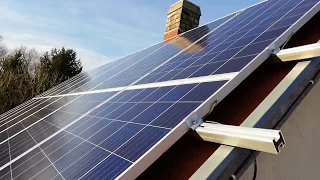 Napelem mindenkinek 6. rész. 7 KWp szerelés 45 fokos tetőre.