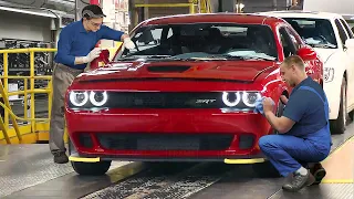 Building the Monstrously Powerful Dodge Challenger SRT - Factory Production Line