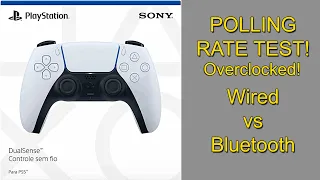 PlayStation DualSense (DS4Windows) - OVERCLOCKING + POLLING RATE TEST (Wired vs Bluetooth)