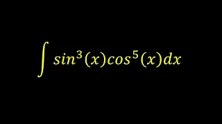 Integral of sin^3(x)cos^5(x) - Integral example