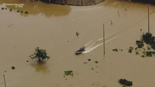 Historic flooding rushes through Texas