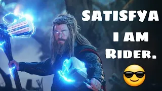 THOR | I am a Rider | Satisfya | Ft. Thor | Chris Hemsworth | Marvel HINDI Mashup | Marvel Studios