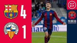 Resumen #PrimeraFederación | FC Barcelona Atlètic 4-1 CE Sabadell FC | Jornada 12, Grupo 1