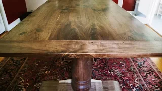 Making a Double Pedestal Dining Table with Breadboard Ends