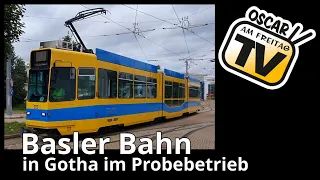 Basler Bahn in Gotha im Probebetrieb