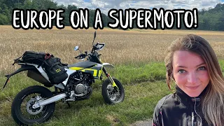 England to Germany | 2000 miles on a SUPERMOTO | Europe Tour Part One