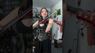 Playing the Undertaker WWE theme on electric violin