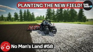 Planting The New Field With Sugar Beets - No Man's Land #58 FS22 Timelapse