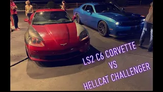 LS2 C6 Corvette VS Hellcat Challenger