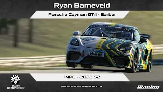 iRacing - 22S2 - Porsche Cayman GT4 - IMPC - Barber - RB