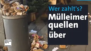 Touristen und Weihnachtsmärkte in der Innenstadt: Müll ohne Ende?! | Abendschau | BR24