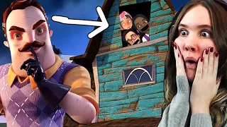 NAAPURI KIDNAPPASI KOLME LASTA ULLAKKOON! (Hello Neighbor 2 Alpha)