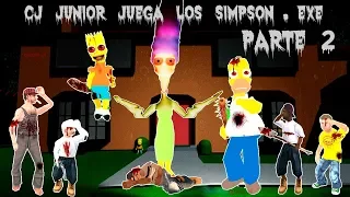 CJ JUNIOR JUEGA LOS SIMPSON EXE (Eggs For Bart) - PARTE 2 - LOQUENDO - GTA SAN ANDREAS