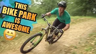 THIS BIKE PARK IS AWESOME - EPIC JUMPS AND MTB TRAILS