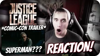 IT'S SUPERMAN!!| Justice League Comic-Con *SNEAK PEAK* Trailer REACTION!!
