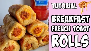 How to make French Toast Roll Ups! tutorial #shorts