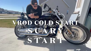 V-Rod Cold Harley Davidson will it start after 6 winter months motorcycle out of winter storage