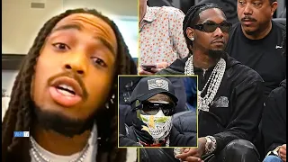 Quavo And Offset Attending NBA Game Together But Sitting Seperately After Incident