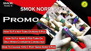 Nord 5 Pod Won't Turn On Unless Plugged In Charger | How To Fix Not Turn On Nord 5 Pod | Nord 5 Kit