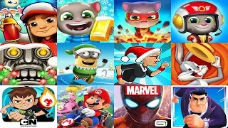 Subway Surfers Christmas 2019 VS Tallking Tom Gold Run Temple Run Ben 10 Mario Kart Tour Minion Rush