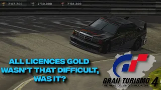 All Licences GOLD in Gran Turismo 4. Was it really that difficult?