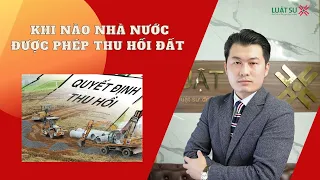 4 trường hợp Nhà nước thu hồi đất? Thu hồi đất có được BỒI THƯỜNG THEO GIÁ THỊ TRƯỜNG? | Luật Sư X