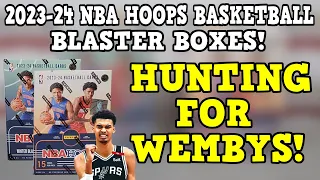 The WEMBY Hunt Continues! 2023-24 NBA Hoops Retail and Winter Blaster Opening!