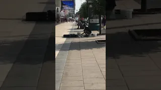 Best street performance in Warsaw, Poland