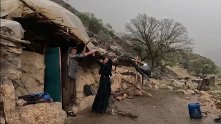 Strong Storm and Roaring Sky in the Nomadic Area: Atabek Family Caught in the Rain⛈️🌧️