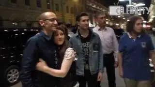 EXCLUSIVE: Linkin Park arrived to Moscow, 01.06.2014 / Linkin Park прилетели в Москву с концерта