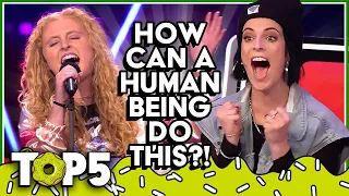 EXTREMELY HIGH NOTES on The Voice!! 😱 | TOP5