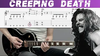 METALLICA - CREEPING DEATH (Guitar cover with TAB | Lesson)
