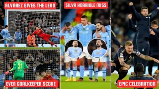 Man city vs Real madrid Penalty Reaction | Alvarez takes the first penalty
