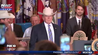 MUST WATCH: President Trump Rocks Cowboy Hat (FNN)