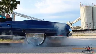 "Blue Magic" 1973 Caprice Convertible on 26"  Brushed and Blue Accented Forgiato Turbinata